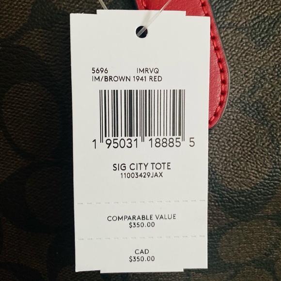 COACH Signature Open City Tote - Picture 10 of 13
